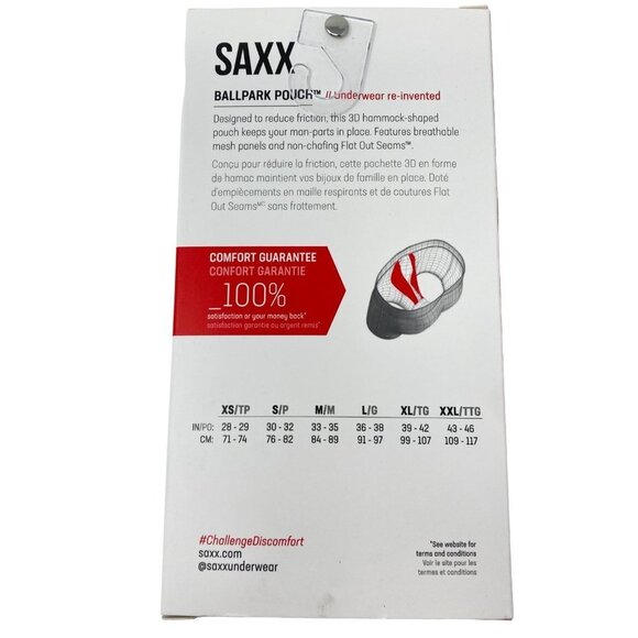 Saxx Volt Boxer Briefs Sz Med Slim Fit Peanuts Football - Picture 5 of 10